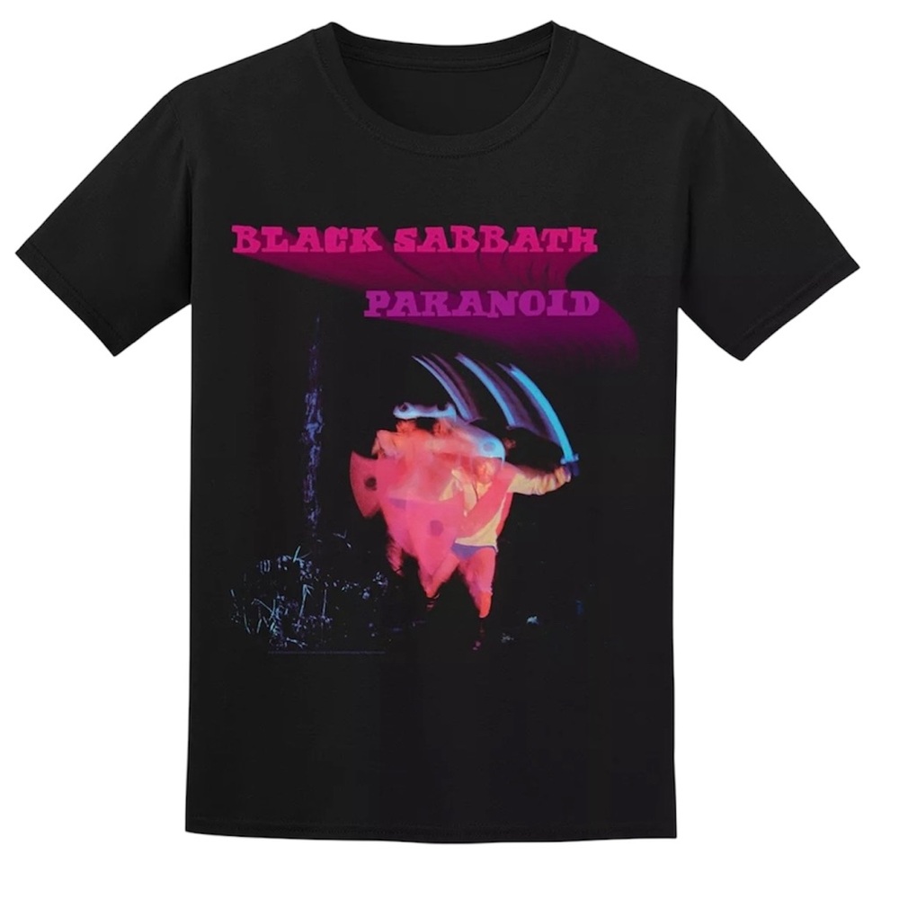 BLACK SABBATH Paranoid Motion Trails Unisex Tee Size XL